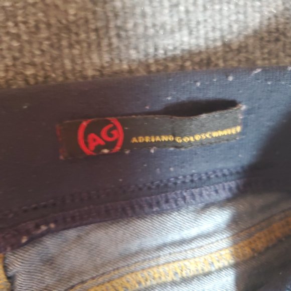 AG Adriano Goldschmied Pull On Faux Jegging (Meas 27x27 7.5" Low Rise) Jeans A22 - Picture 4 of 6